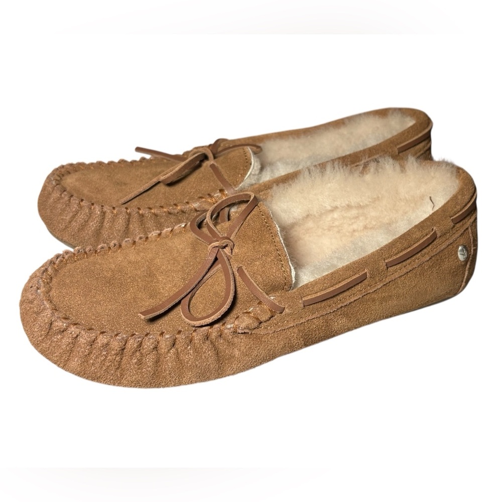 LIKE NEW Emu Suede Sherpa Loafers Slippers Moccasins W7/M6